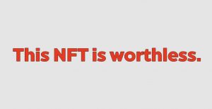 This NFT is worthless